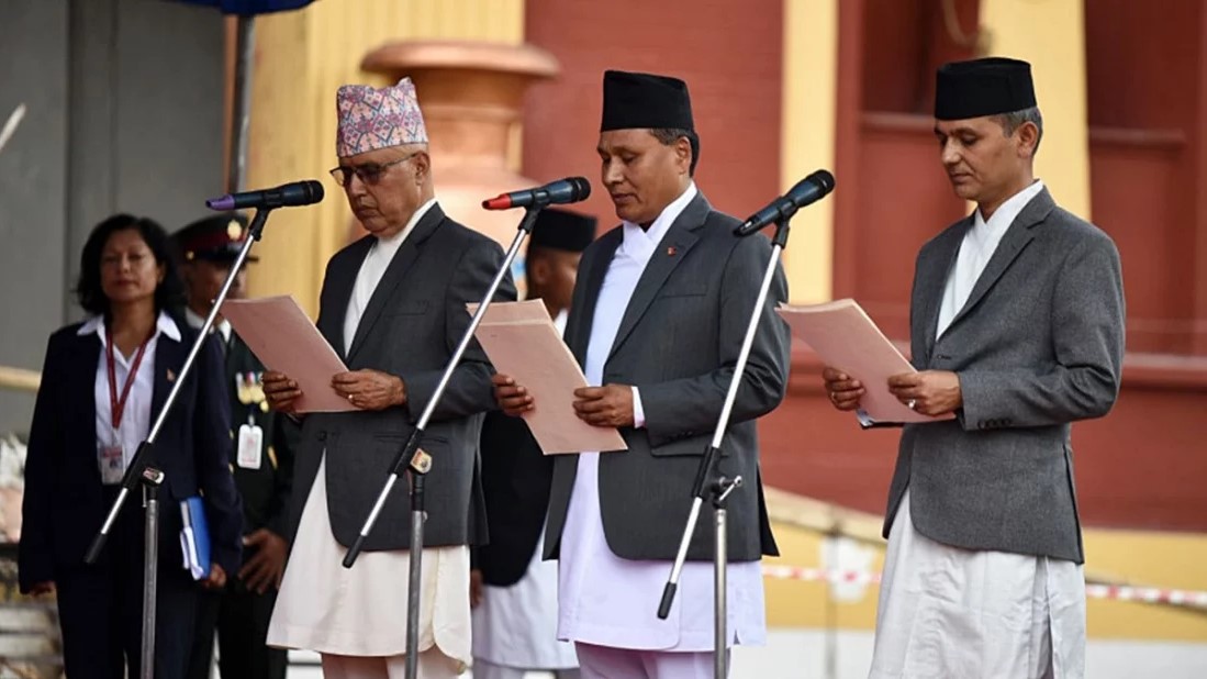 নেপালের অন্তর্বর্তীকালীন সরকারের তিন মন্ত্রী শপথ নিলেন
